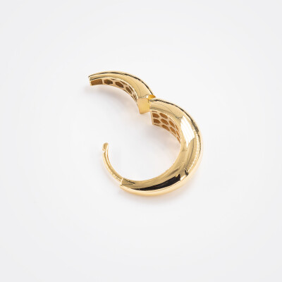 Créoles goutte or jaune