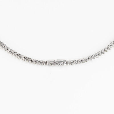 Collier Impératrice or blanc & diamants