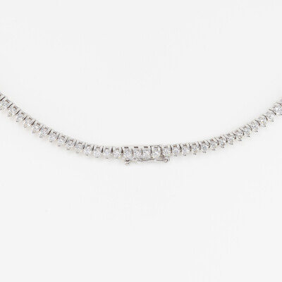 Collier Impératrice or blanc & diamants