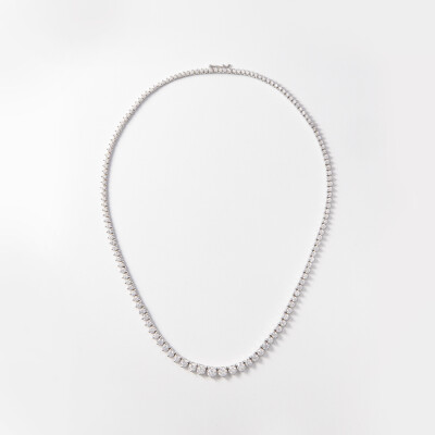 Collier Impératrice or blanc & diamants