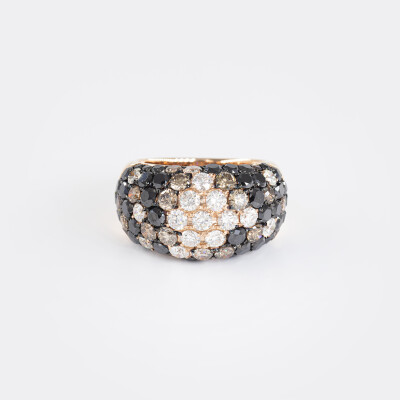Jonc Crépuscule or rose & diamants
