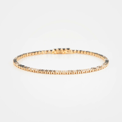 Bracelet Crépuscule or rose & diamants 