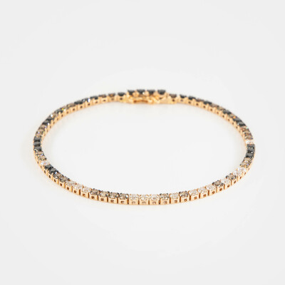 Bracelet Crépuscule or rose & diamants 