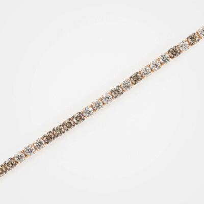 Bracelet Crépuscule or rose & diamants 