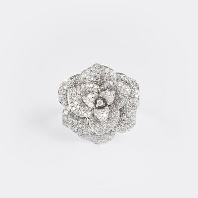 Bague Rosalba or blanc & diamants