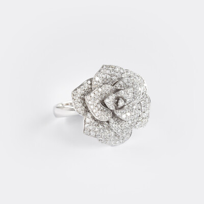 Bague Rosalba or blanc & diamants