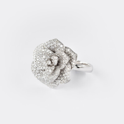 Bague Rosalba or blanc & diamants