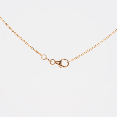 Collier Spring or rose, saphirs & diamants