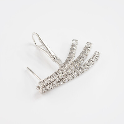 Boucles d'oreilles Crépuscule or rose & diamants