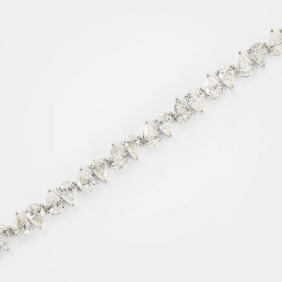 Bracelet Versailles or blanc & diamants