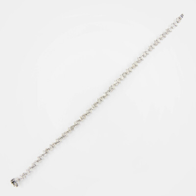 Bracelet Versailles or blanc & diamants