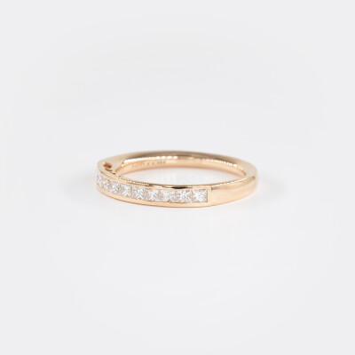 Alliance Raffinée or rose & diamants