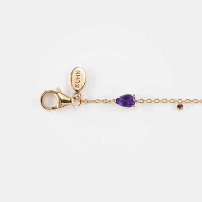 Bracelet India or rose & pierres fines