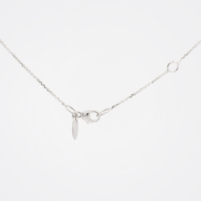 Collier Flocon or blanc & diamants