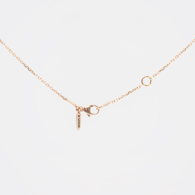 Collier Alizée or rose & diamants