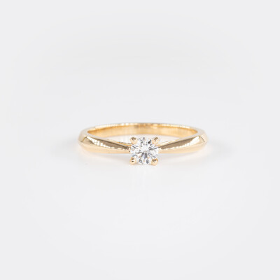 Solitaire Vénus or jaune & diamant