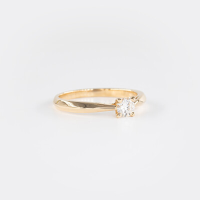 Solitaire Vénus or jaune & diamant