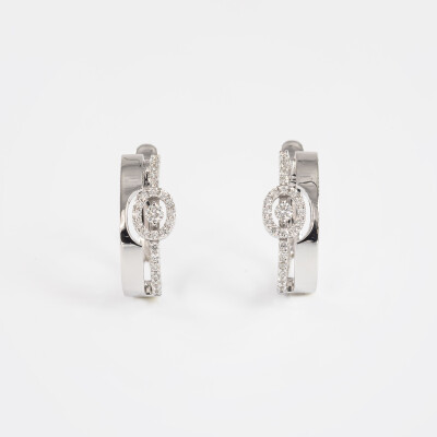 Boucles d'oreilles Odyssée or jaune & diamants