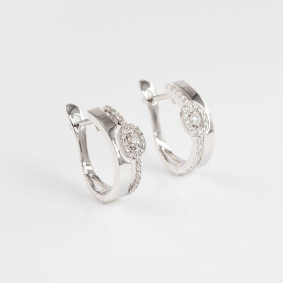 Boucles d'oreilles Odyssée or jaune & diamants