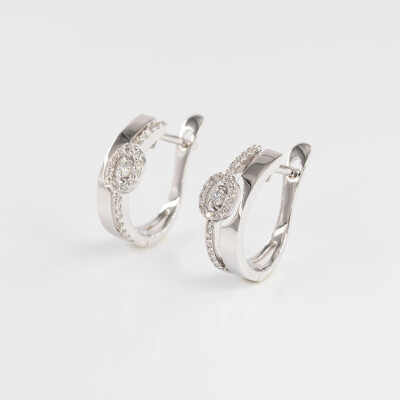 Boucles d'oreilles Odyssée or jaune & diamants