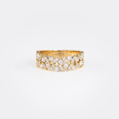 Bague Babylone or jaune & diamants