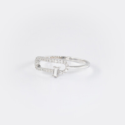 Bague L'étincelle or blanc & diamants