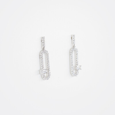 Boucles d'oreilles L'étincelle or blanc & diamants