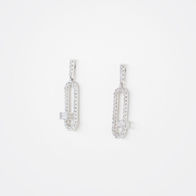 Boucles d'oreilles L'étincelle or blanc & diamants