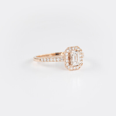 Solitaire Evidence or rose & diamants