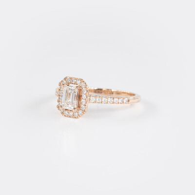 Solitaire Evidence or rose & diamants