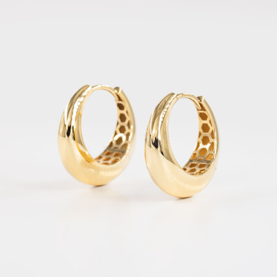 Créoles goutte or jaune