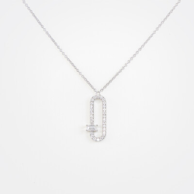 Collier L'étincelle or blanc & diamants