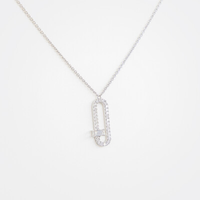Collier L'étincelle or blanc & diamants