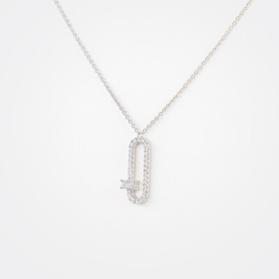 Collier L'étincelle or blanc & diamants