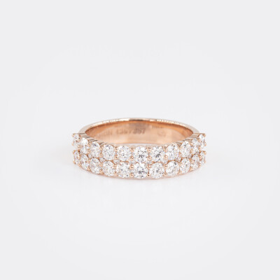Bague Pétillante or rose & diamants