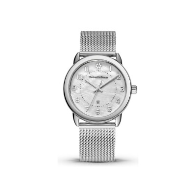 Montre Maison du Temps MTMu Nacré Blanc