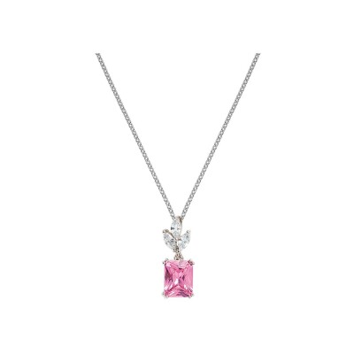 Collier GO Mademoiselle en argent rhodié et oxydes de zirconium
