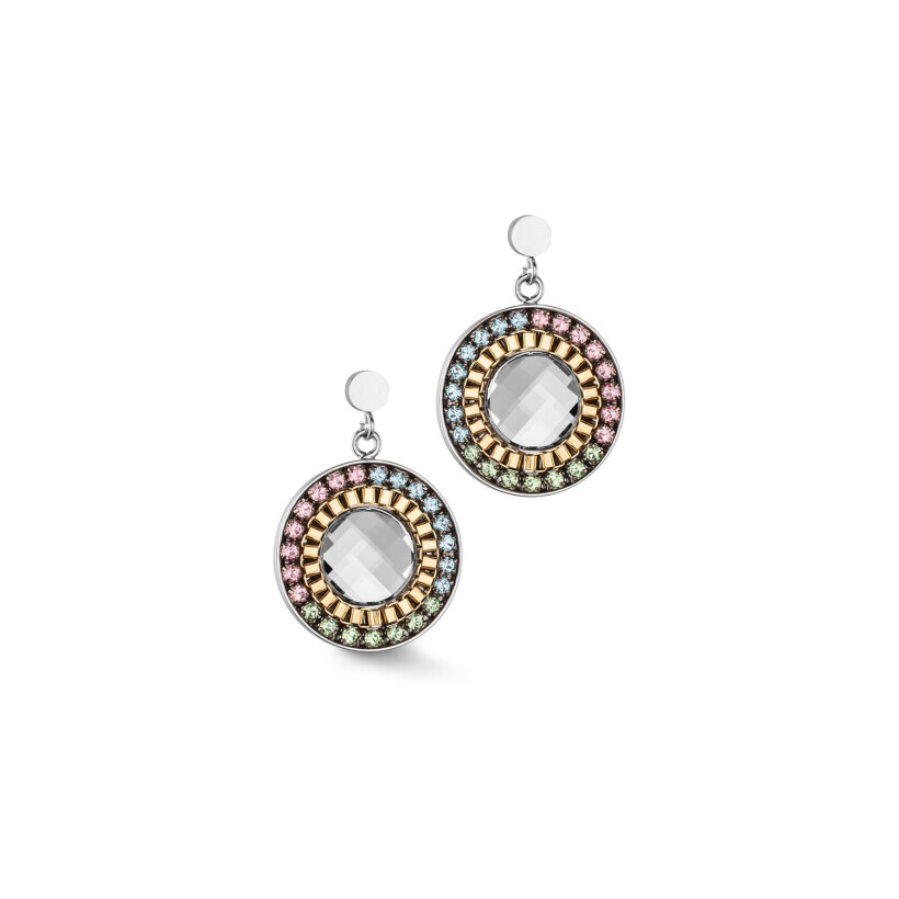 Boucles D'Oreilles Cœur Chaîne - Acier Inoxydable, Design Créatif - Pour Hommes, Femmes, Adolescents - Cadeau Mode