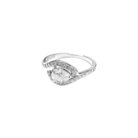 Bague Isabelle Barrier Entourage en or blanc et diamants, taille 51