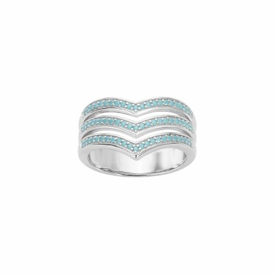 Bague en argent et turquoise