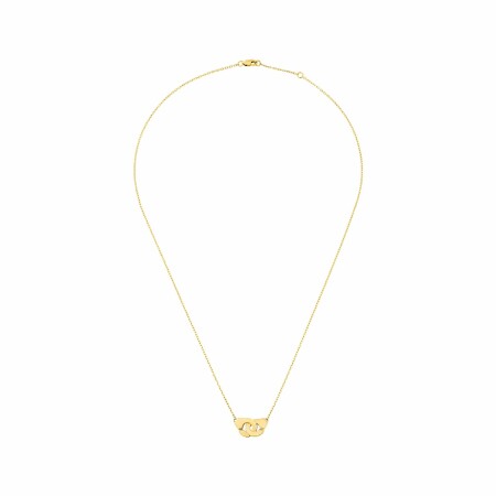 Collier Menottes dinh van chaîne forçat R8 en or jaune