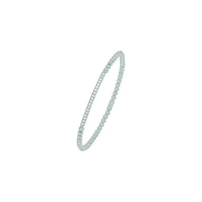 Bracelet Tisseront  en or blanc et diamants