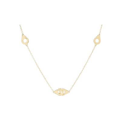 Collier dinh van Menottes R5 en or jaune