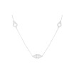 Collier dinh van Menottes R5 en or blanc