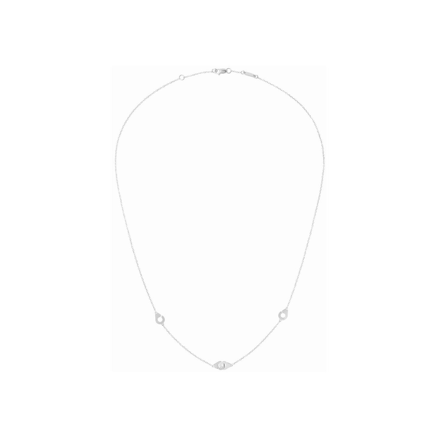 Collier dinh van Menottes R5 en or blanc