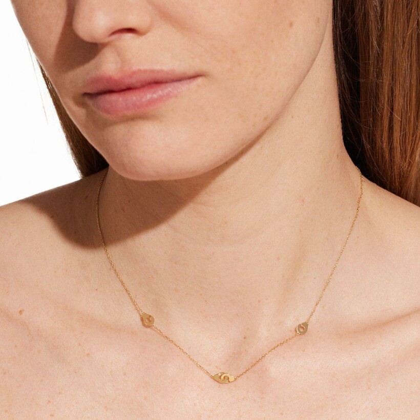 dinh van Menottes R5 necklace, pink gold