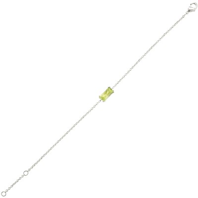 Bracelet Go Mademoiselle en argent rhodié et oxyde de zirconium