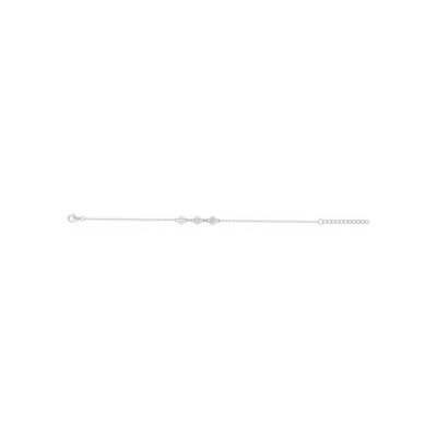 Bracelet en argent et oxydes de zirconium