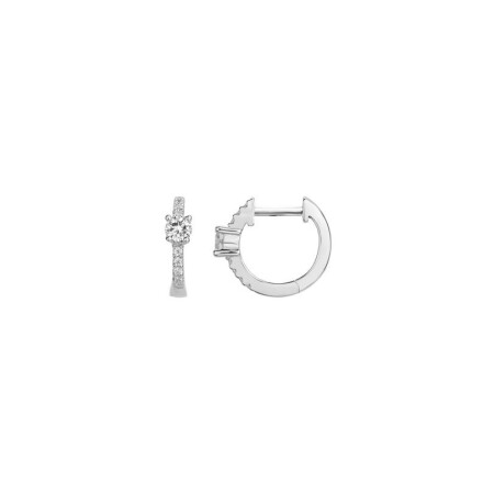 Boucles d'oreilles en argent et oxyde de zirconium