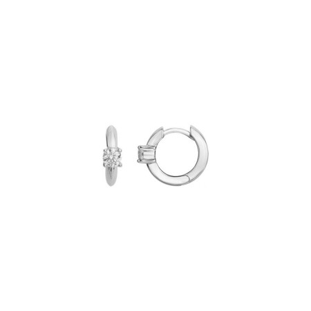 Boucles d'oreilles en argent et oxyde de zirconium